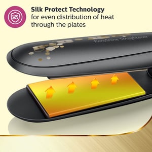 Philips BHS736/00 Kerashine Titanium Wide Plate Straightener with SilkProtect Technology, 2 Years Warranty image 3