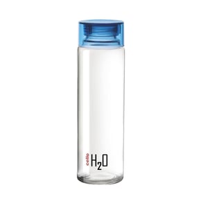 Cello H2O Glass Water Bottle - Plastic Cap, Thickened Glass Bottle image 3