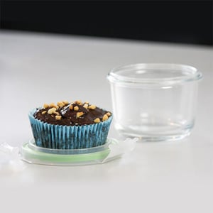 GLASSLOCK CLASSIC AIRTIGHT TEMPERED FOOD CONTAINER - ROUND - 165 ML, Leak Proof, BPA Free, Microwave & Freezer Safe & Airtight image 2