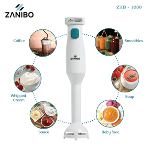 Zanibo Hand Blender, ZHB-1000, 250 watts, 1 year Warranty image 2