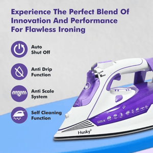 Havells Husky Steam Iron, 2200 watts powerful iron removes tough creases easily, Ceramic coated sole plate, 2 years warranty image 4