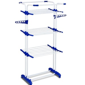 Cipla Plast Jumbo King Foldable Cloth Drying Stand, Heavy-Duty Design with Anti-Corrosion Coating,  Ideal for Balconies & Compact Spaces image 2