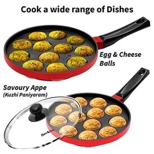 Hawkins Die Cast Appe Pan (NAPE20G), 12 Cups with Glass Lid, 20 cms image 4