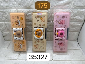 Pencil Box with 3D Bear Decoration