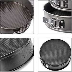 3-Piece Non-Stick Springform Cake Mould Set – Leak-Proof, Easy Release image 7