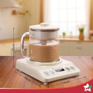 Wonderchef Chai Magic, Fully Automatic Tea & Cappuccino Maker, Make Masala Chai/Cutting Chai/Kahwa/, No Spills, No Overcooking, 4 Modes, Boil Milk/Water/Coffee, 500ML Glass Jar, 2-Yr Warranty image 2