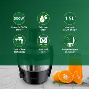 Philips Viva Collection Centrifugal Juicer 500 Watts - HR1832/70, 2 years warranty image 5
