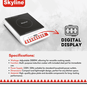 Skyline Induction Cooktop 2000 watts image 2