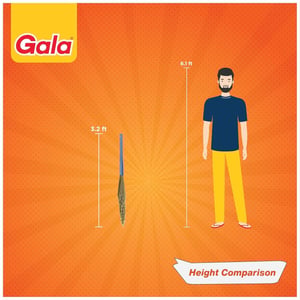 Gala No Dust Floor Broom XL | No Bhoosa, 100 cm Long Handle, Washable 5000-Touchpoint Bristles Last 3x Longer image 5