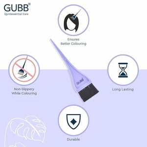 GUBB Hair Colouring Brush for Men & Women | Salon-Grade Fine-Tipped Precision, Dual-Purpose Even Application image 3