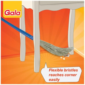 Gala No Dust Floor Broom XL | No Bhoosa, 100 cm Long Handle, Washable 5000-Touchpoint Bristles Last 3x Longer image 8