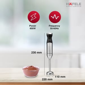 Häfele Chromatic Hand Blender – 600W, With Whisk Attachment, Powerful & Sleek, Ideal for Blending, Whipping & Everyday Cooking, 1 Year Warranty image 5