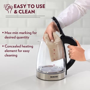 Borosil Electric Glass Kettle, 1.8 Litres, 1 year Warranty image 5