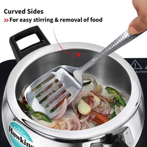 Hawkins 3.5 Litre Triply Contura Pressure Cooker, Triply Stainless Steel Induction & Contura shaped Cooker, Silver (SSTCO35) image 3