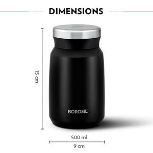 Borosil Carry Mate Vacuum Insulated Food Jar, 500 ml image 7
