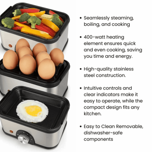 Skyline Multi Cook 3 in 1 Steam, Boil, Cook image 4