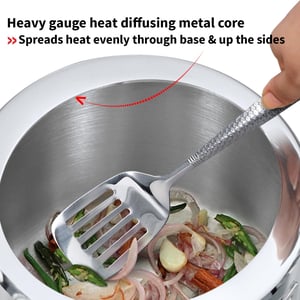 Hawkins Triply 3 Litre Classic Pressure Cooker, Triply Stainless Steel Induction Inner Lid & Tall Design Cooker, Silver (SSTCL3T) image 5