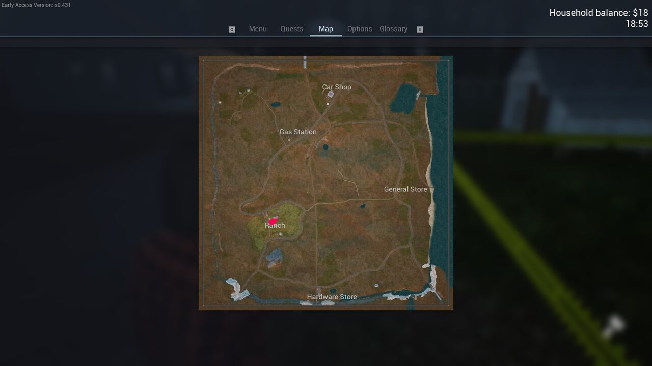 Mapa v hre Ranch Simulator