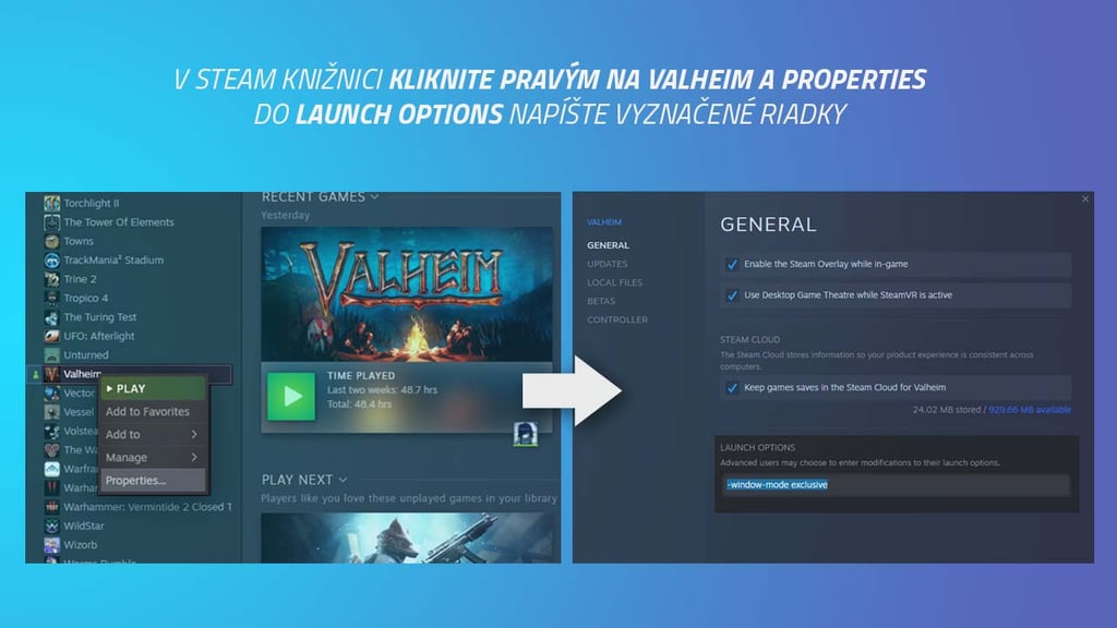 Vyššie FPS v hre Valheim