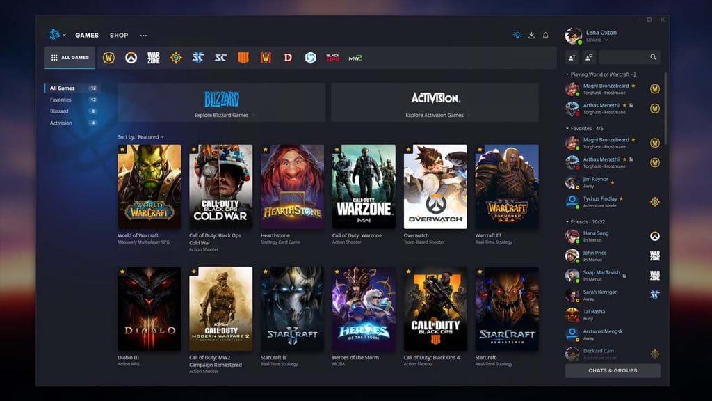 Redizajn aplikácie Battle.net