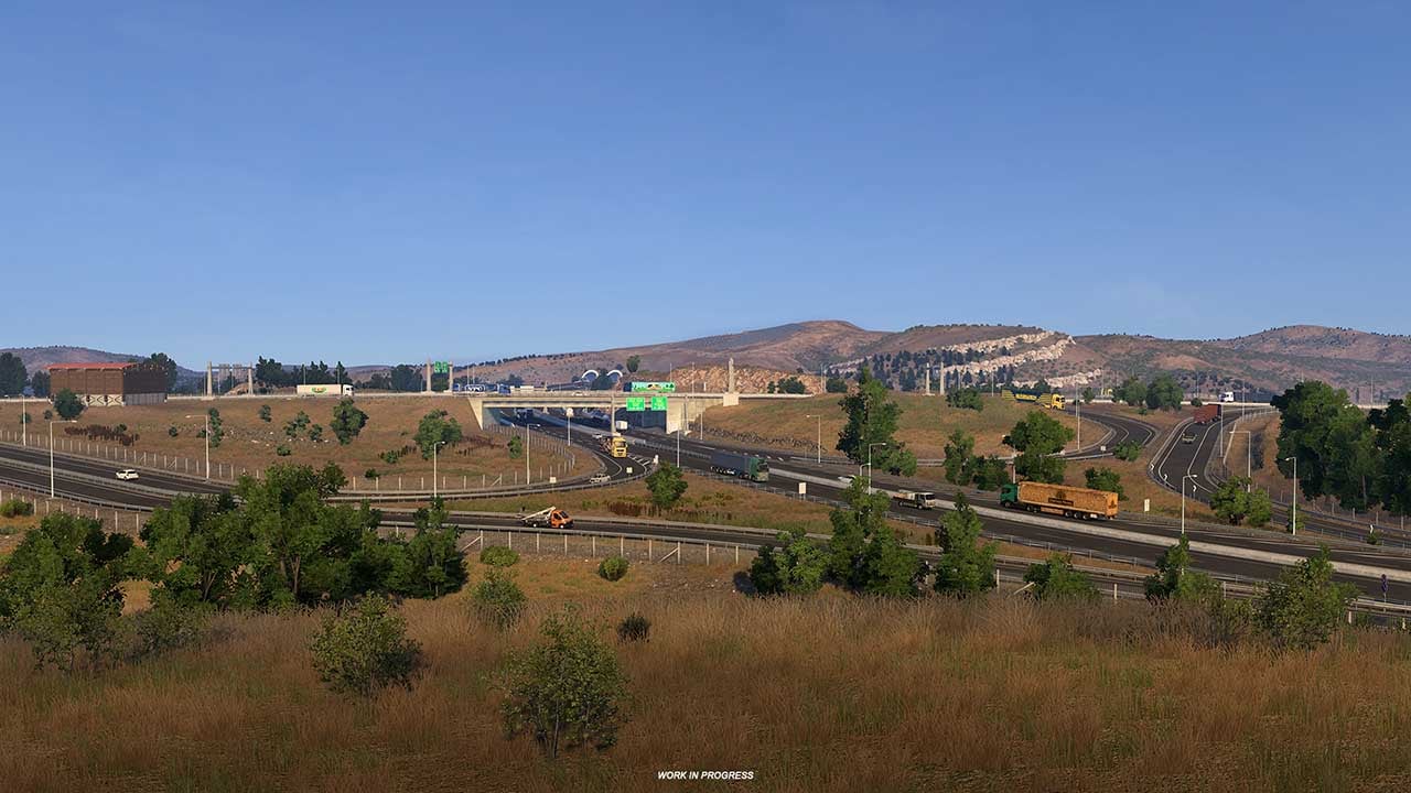 Cestná sieť v Grécku v novom rozšírení Euro Truck Simulator 2
