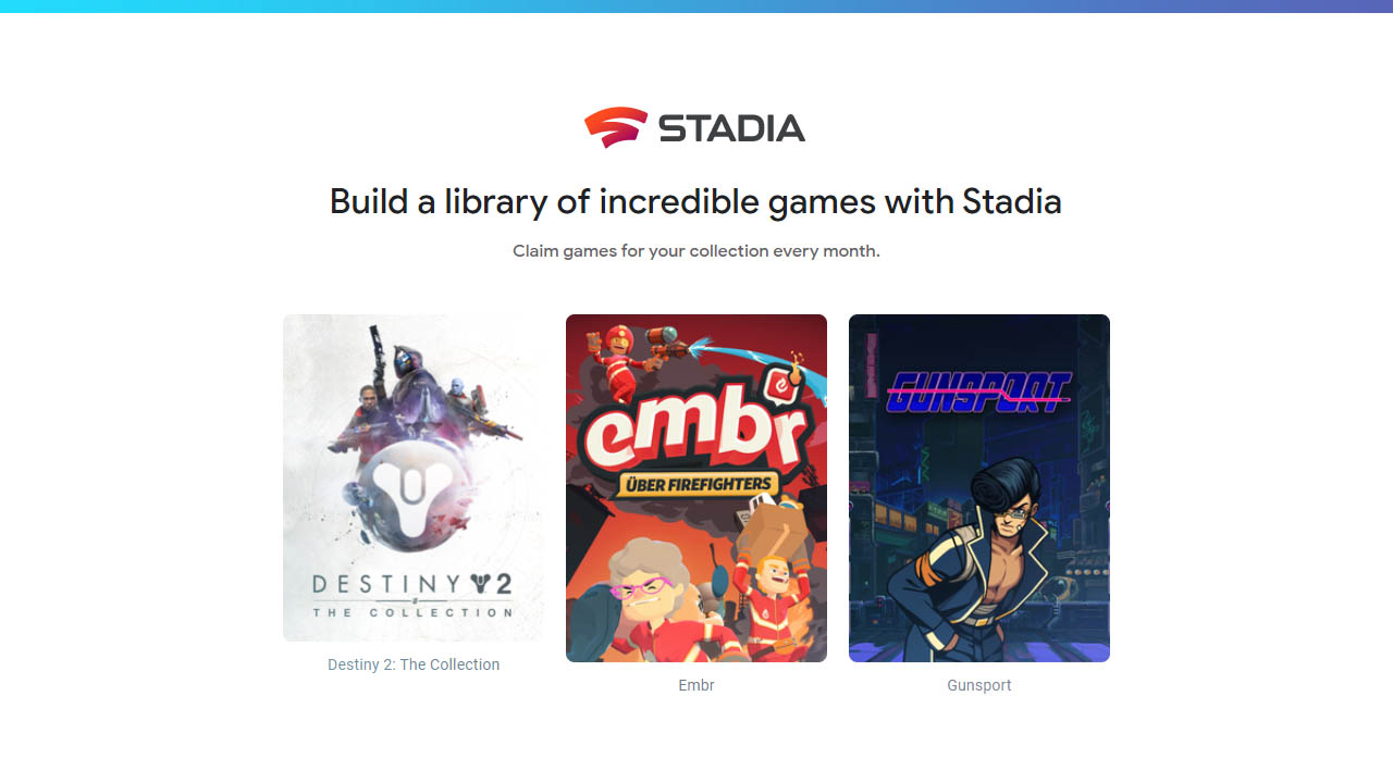 Google Stadia hry