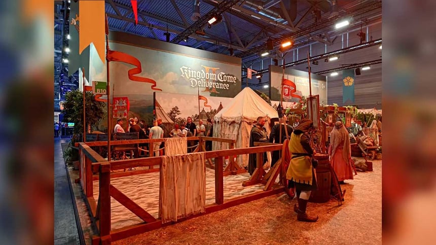 Stánok Kingdom Come: Deliverance 2 na Gamescome 2024