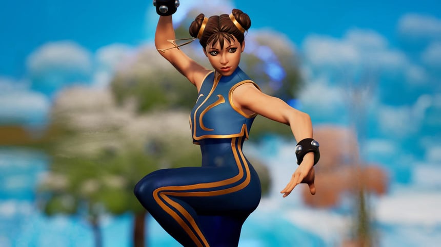 Chun Li z Fortnite vyhľadávalo na Porhnub najviac hráčov
