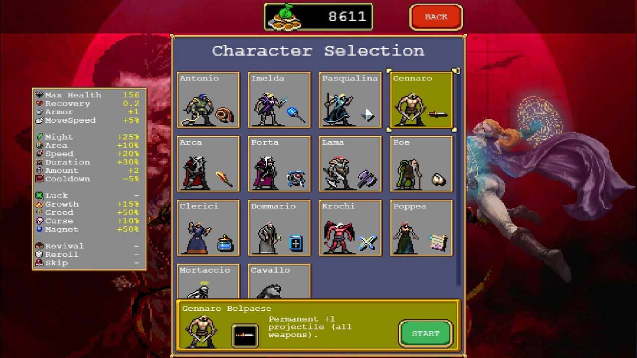 Dojmy z Vampire Survivors