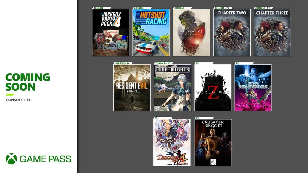 Game Pass hry september