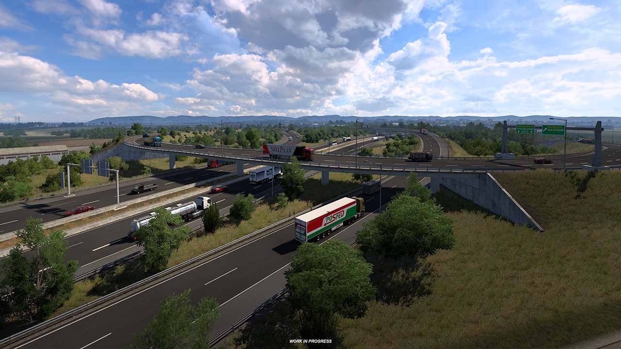 Cestná sieť v Grécku v novom rozšírení Euro Truck Simulator 2