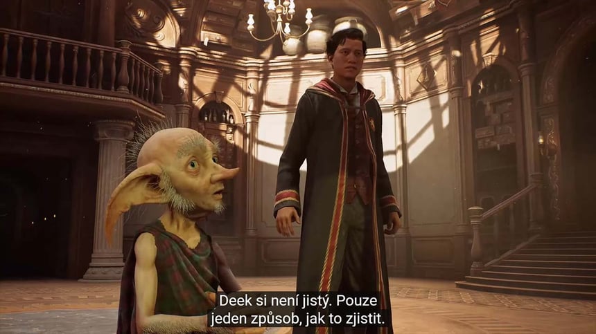 Hogwarts Legacy v českom preklade cez AI