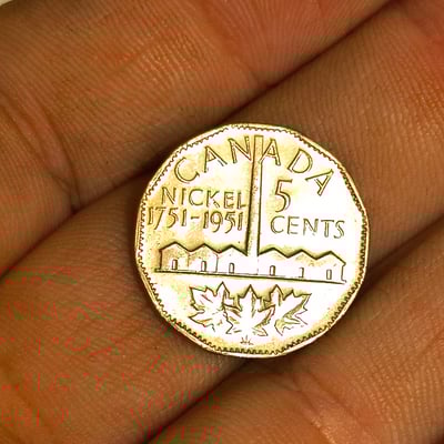 Canadian 5-cent nickel coins (George VI) - Image 2 of 2