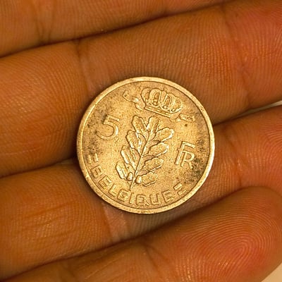 Belgian 5 Franc Coin - Image 1 of 2