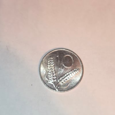 Italian coin with sailing boat and wheat ears - Image 2 of 2