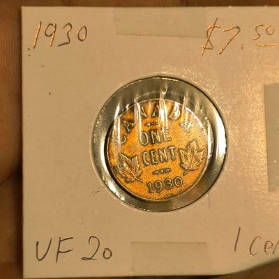 1930 Canadian One Cent Coin - Image 1 of 2