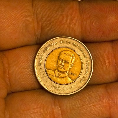 Dominican Republic coins (10 pesos and portrait coin, 2008) - Image 2 of 2
