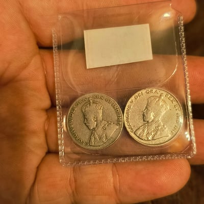 Canadian 5-Cent Coins in Plastic Display - Image 2 of 3