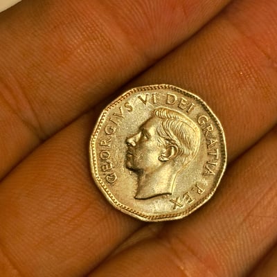 Canadian 5-cent nickel coins (George VI) - Image 1 of 2