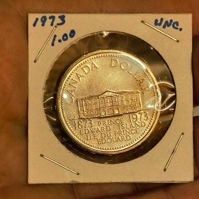 1$ Canadian coins in protective holders - Image 2 of 2