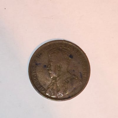 coins: George VI portrait coin  One Canada coin - Image 1 of 2