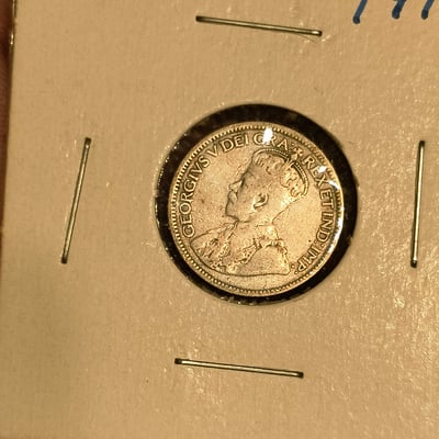 Canadian 10 Cents (1917) and George V coin - Image 2 of 2