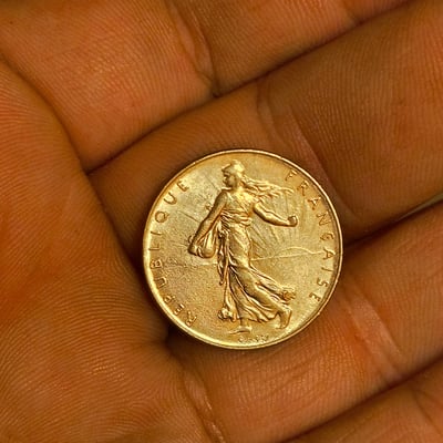 French 1 Franc coin (Marianne, 1978) - Image 1 of 2