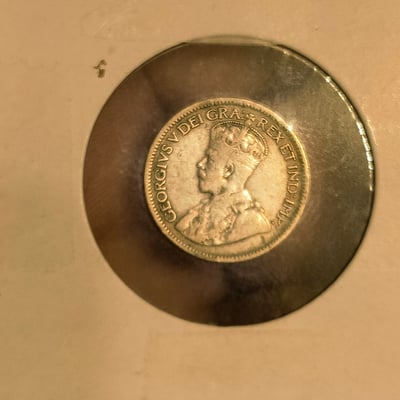 1936 Canadian coins: 10 cents and George VI issue - Image 1 of 2