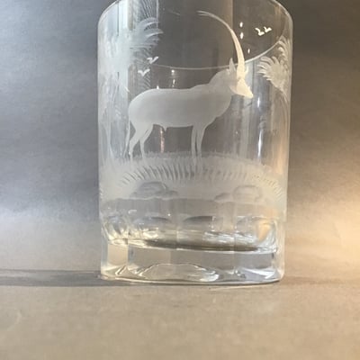 Queen Lace Crystal Double Old Fashioned Safari Glasses - Image 3 of 8