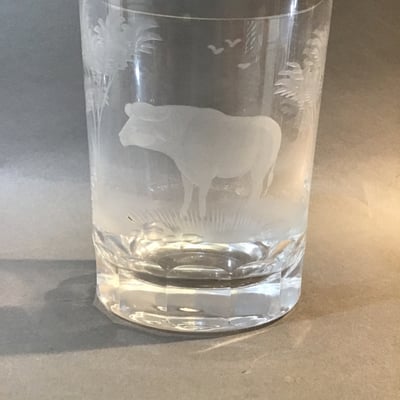 Queen Lace Crystal Double Old Fashioned Safari Glasses - Image 4 of 8