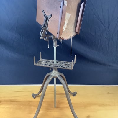 Cast Iron Book Stand & Dictionary  - Image 1 of 4