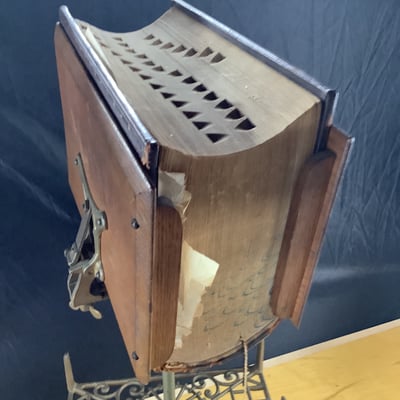 Cast Iron Book Stand & Dictionary  - Image 4 of 4