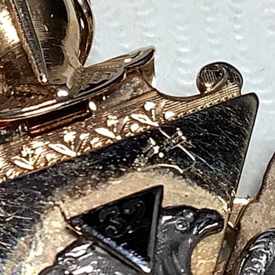 Gold & Onyx Knights Templar Pendant - Image 7 of 10