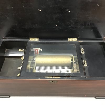 Vintage Cylinder Music Playing Box - Image 1 of 8